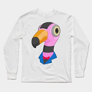 Flamingo Robot Long Sleeve T-Shirt